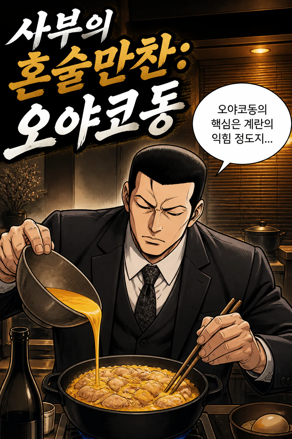 사부의 혼술 만찬 오야코동