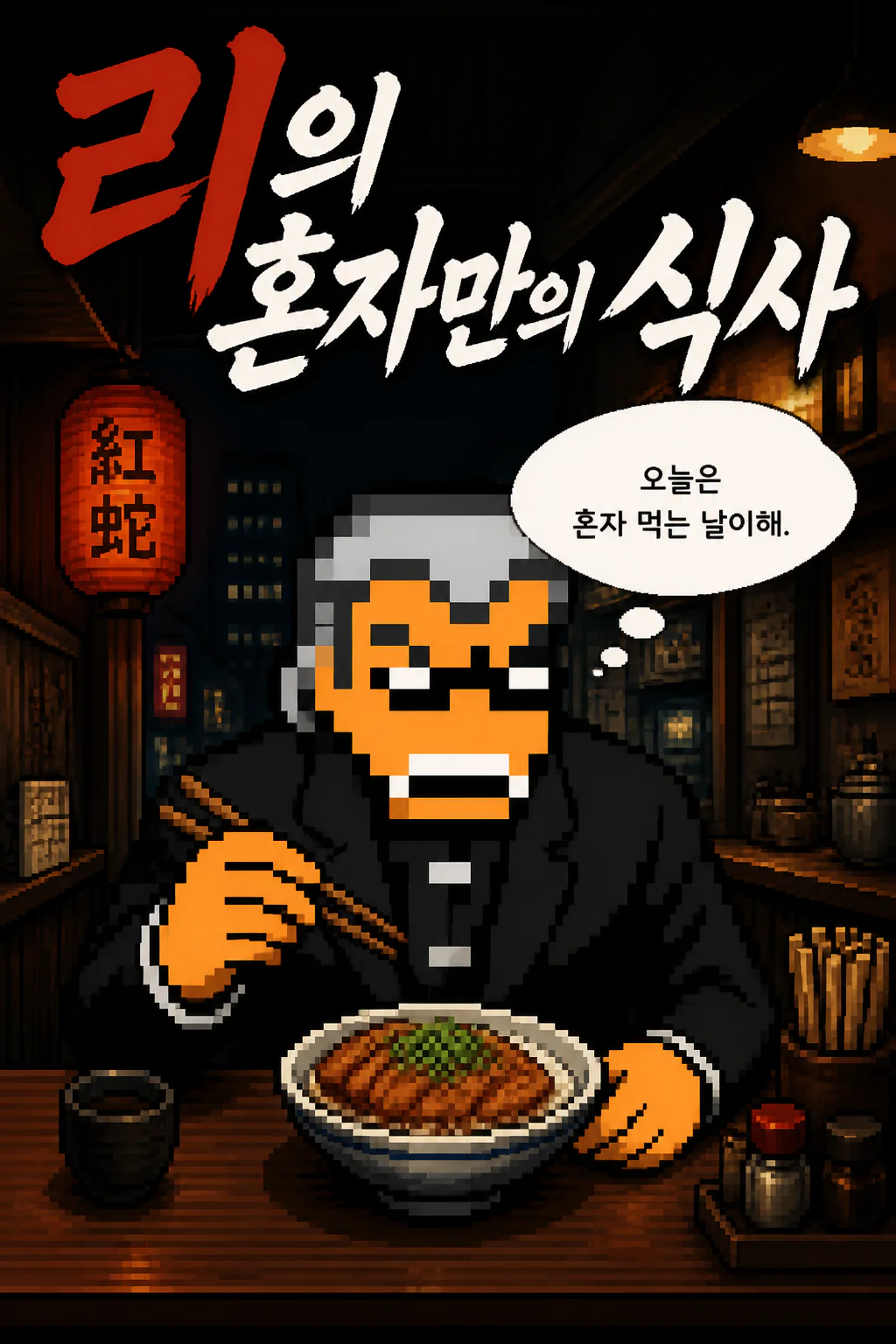 리의 혼자만의 식사 차슈 덮밥