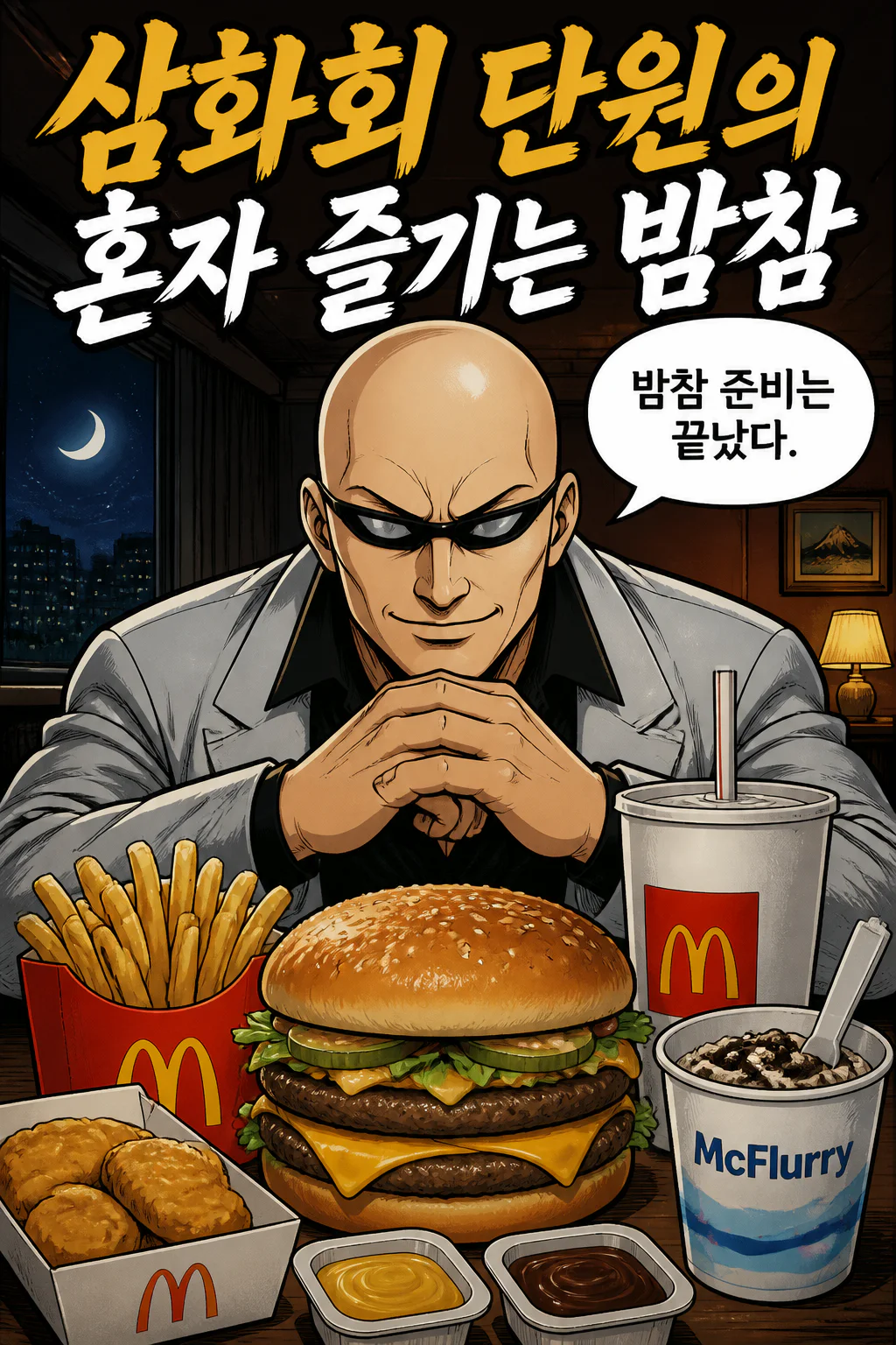 삼화회 단원의 혼자 즐기는 밤참 세계적인 햄버거 프랜차이즈