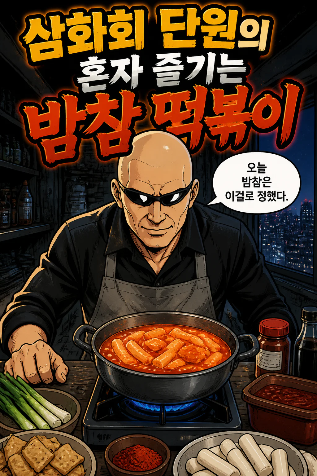 삼화회 단원의 혼자 즐기는 밤참 떡볶이