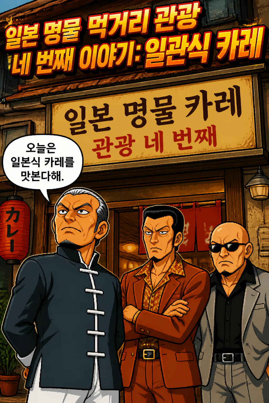일본식 카레라이스 전문점에서의 식사