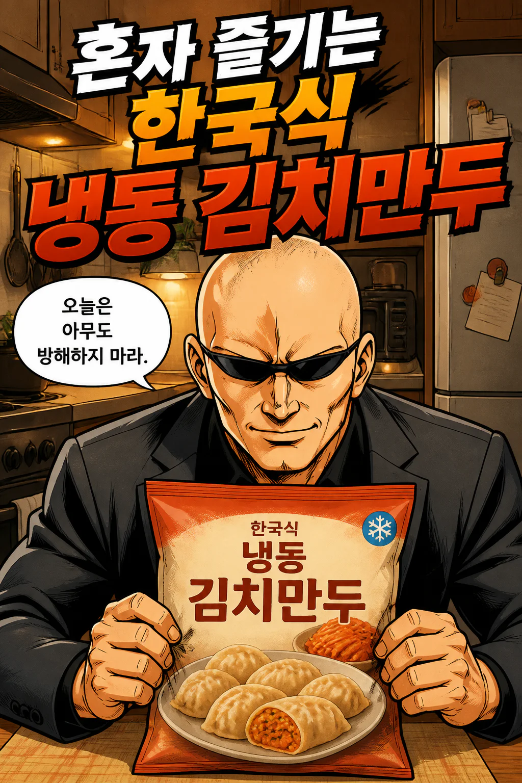 삼화회 단원의 혼자즐기는 밤참 냉동 한국식 김치만두