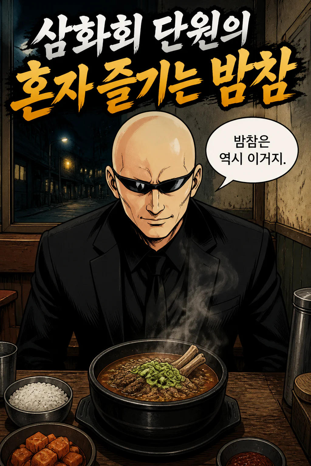 삼화회 단원의 혼자 즐기는 밤참 뼈해장국
