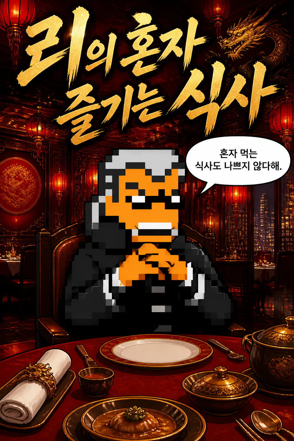 리의 혼자만의 식사 코스 요리