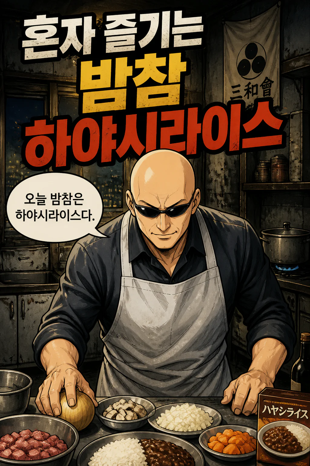 삼화회 단원의 혼자 즐기는 밤참 하야시라이스