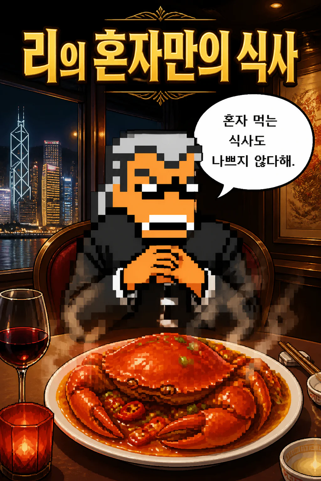 리의 혼자만의 식사 칠리 크랩