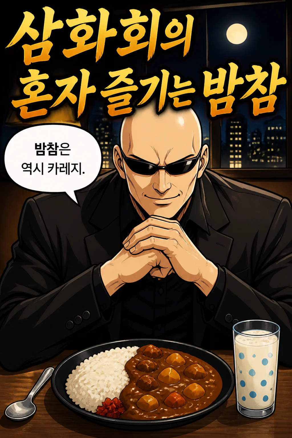 삼화회 단원의 혼자 즐기는 밤참 약간 매운 카레와 칼피스