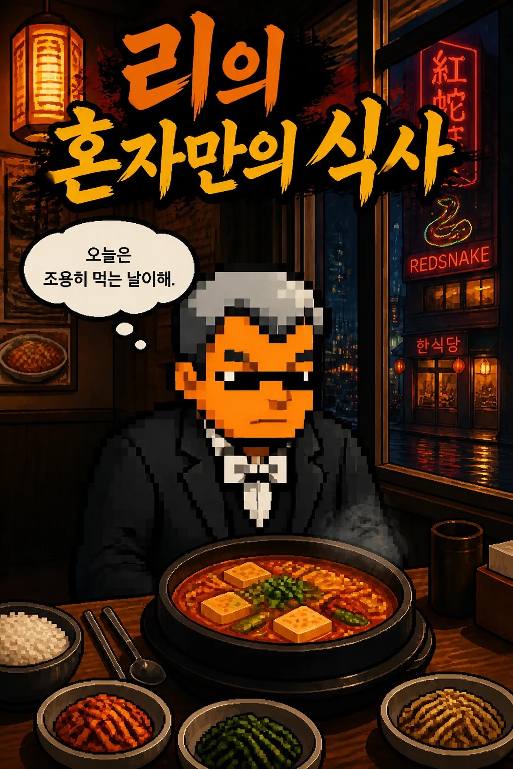 리의 혼자만의 식사 홍콩 현지 한식당의 김치찌개