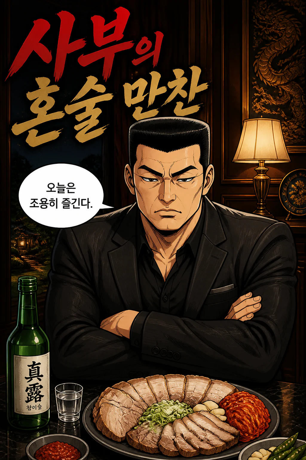 사부의 혼술만찬 돼지고기 모듬 수육
