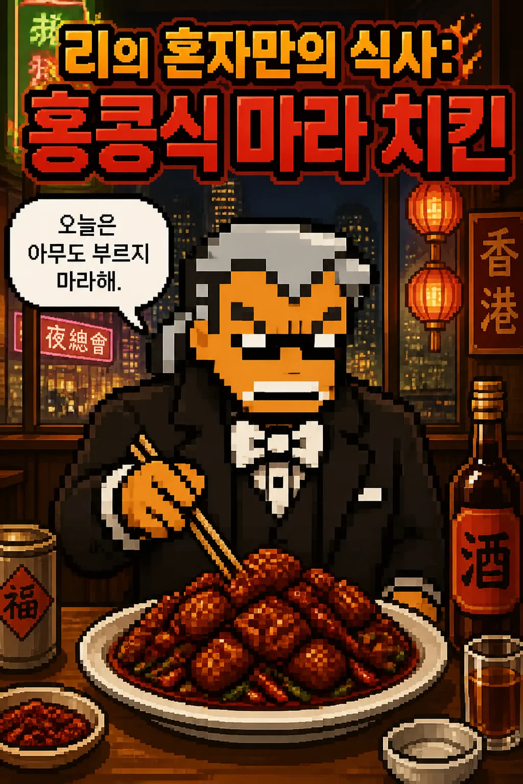 리의 혼자만의 식사 홍콩식 마라 치킨