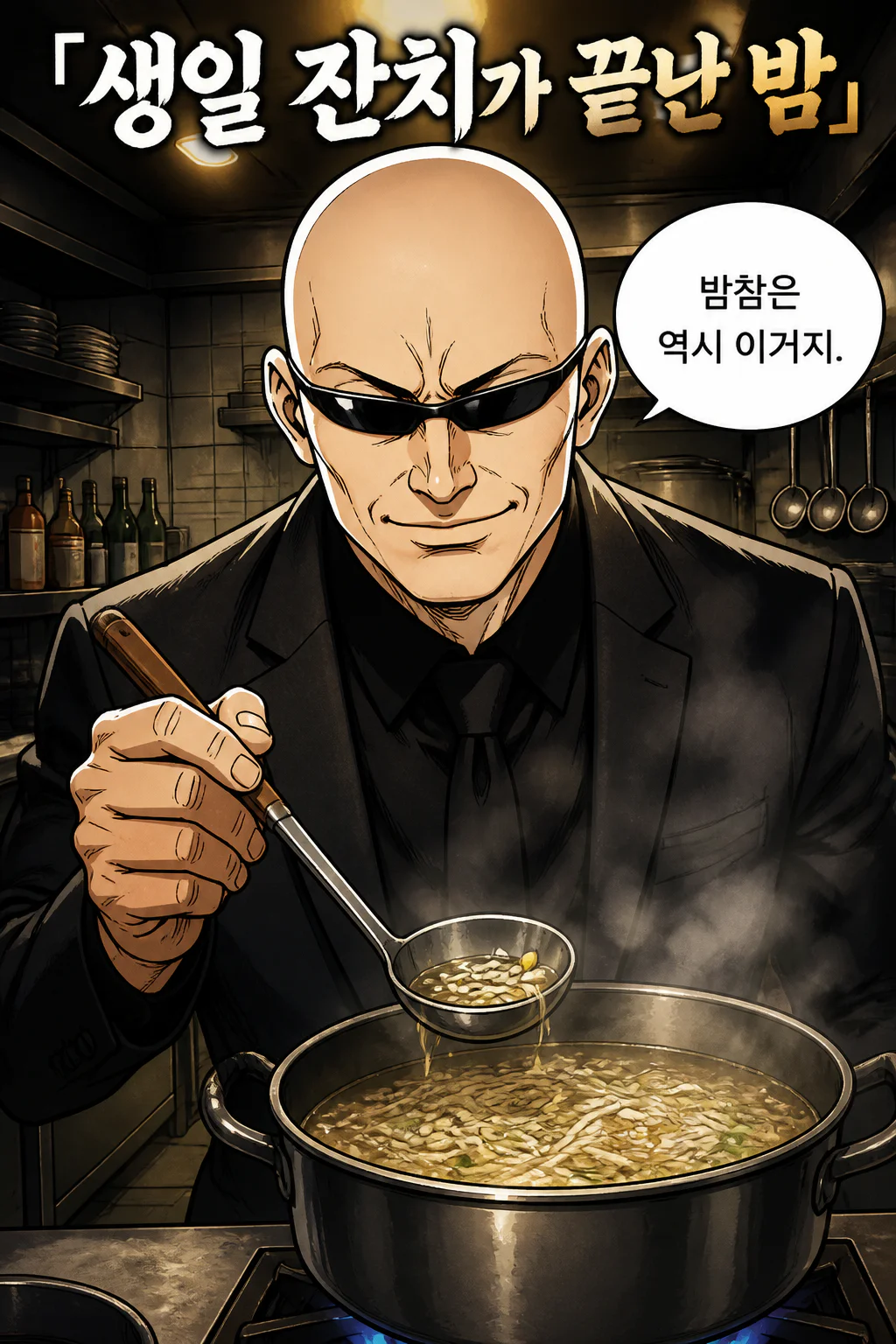 삼화회 단원의 혼자 즐기는 밤참 오야붕 생일 뒷풀이로 먹는 콩나물 해장국
