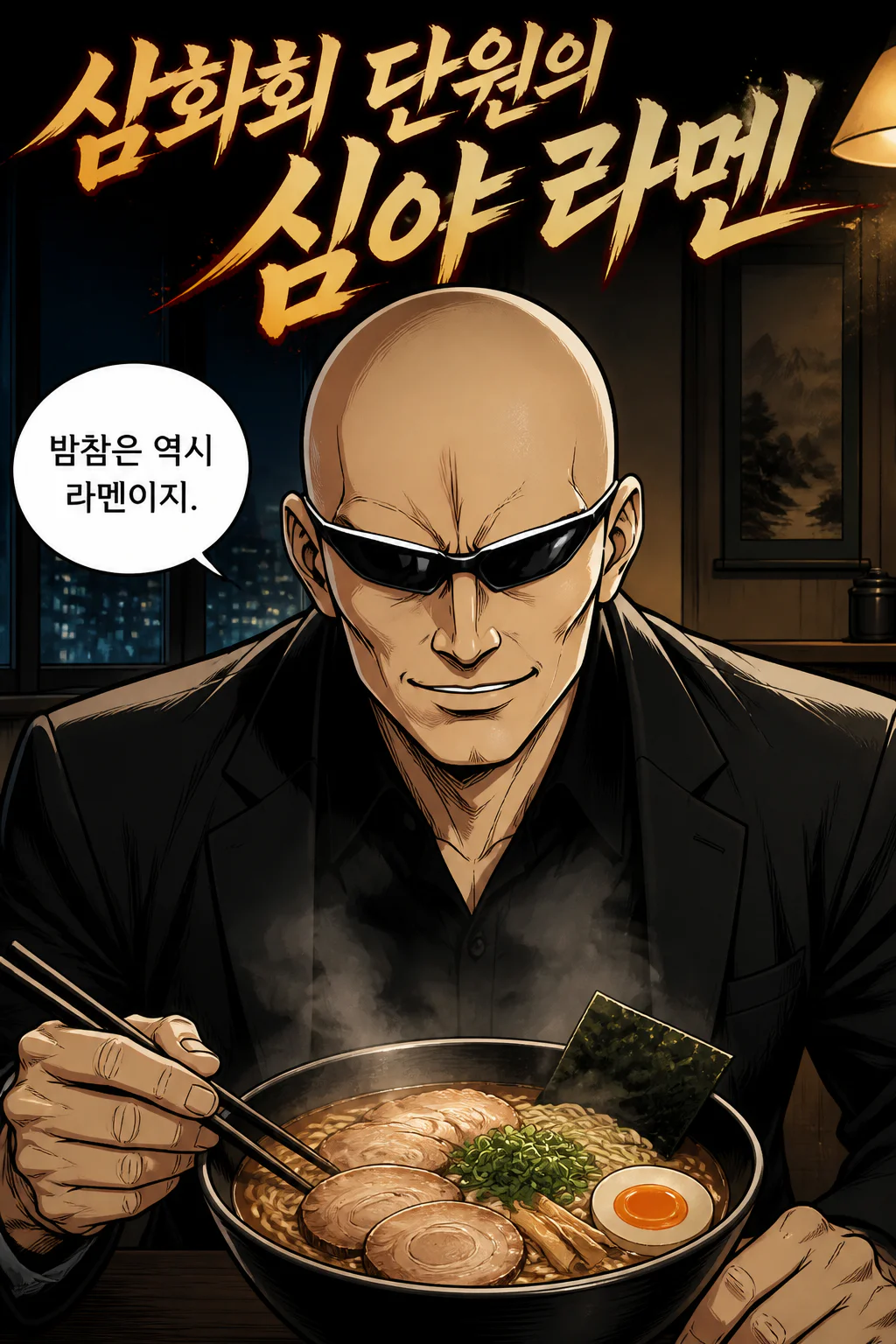 삼화회 단원의 혼자 즐기는 밤참 챠슈 라멘