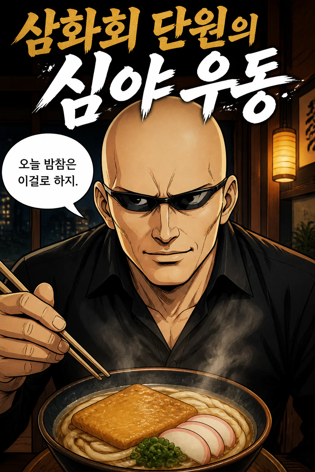 삼화회 단원의 혼자 즐기는 밤참 키츠네 우동과 타누키 우동