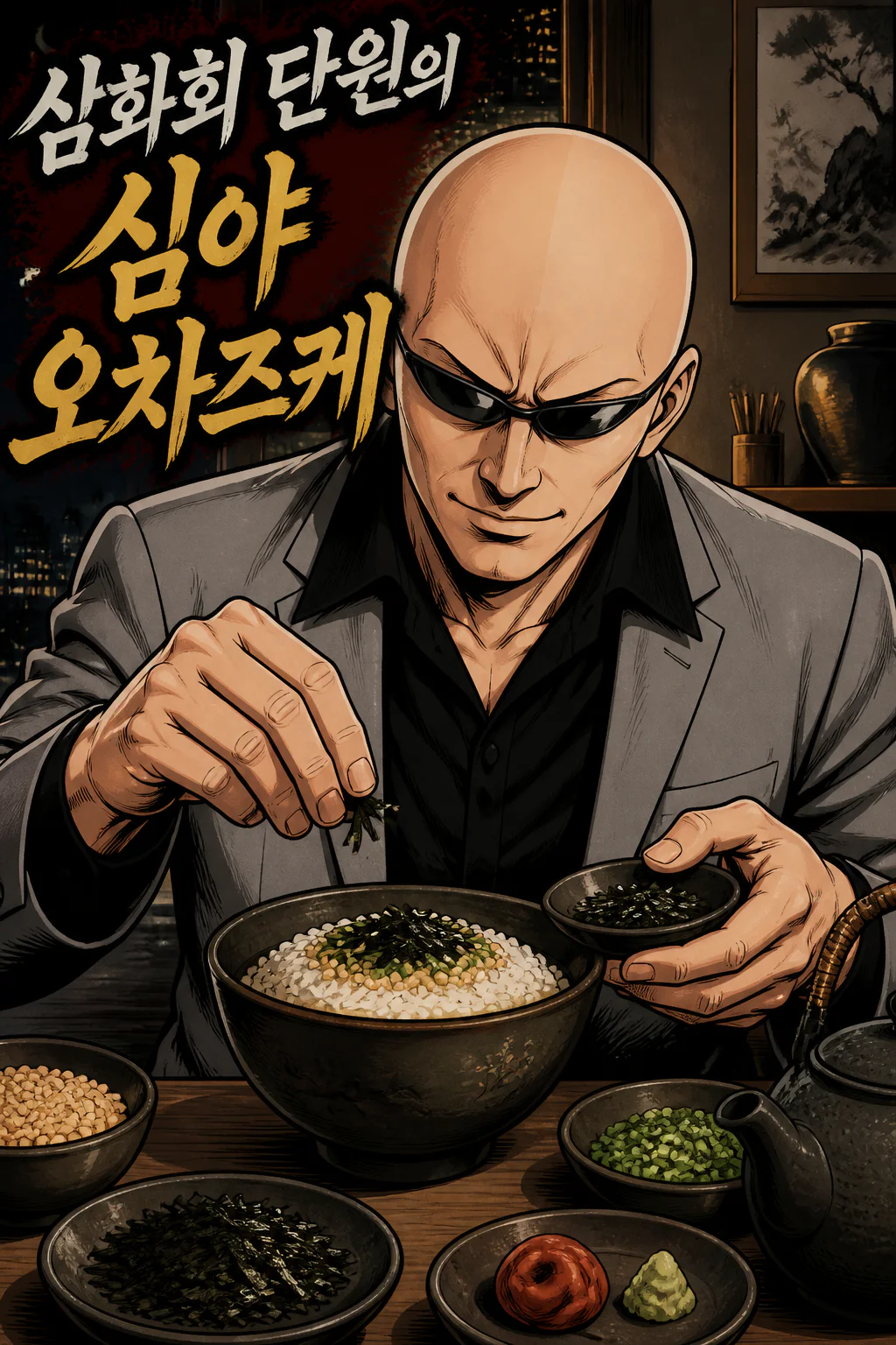 삼화회 단원의 혼자 즐기는 밤참 오차즈케