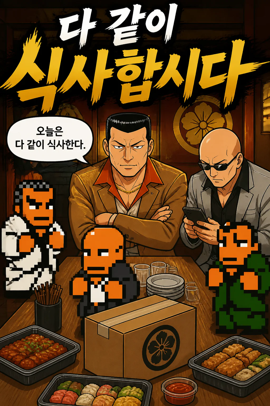 삼화회의 다같이 식사합시다 일본 KFC 딜리버리 치킨 세트