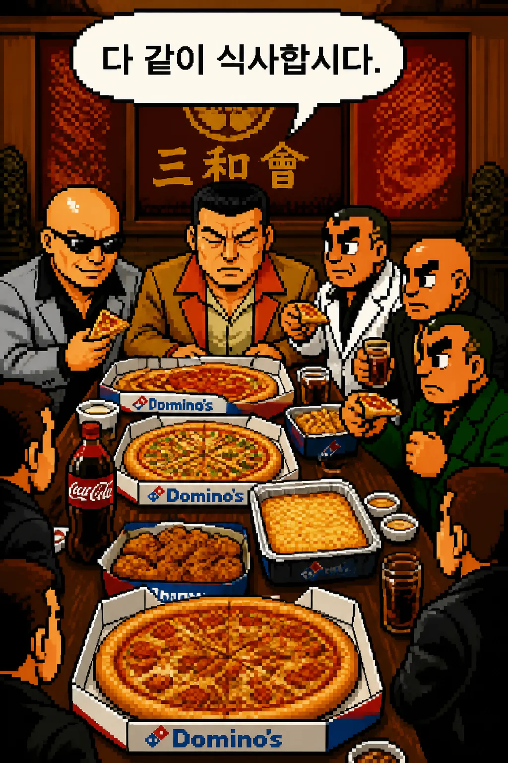 삼화회의 다같이 식사합시다 배달 피자
