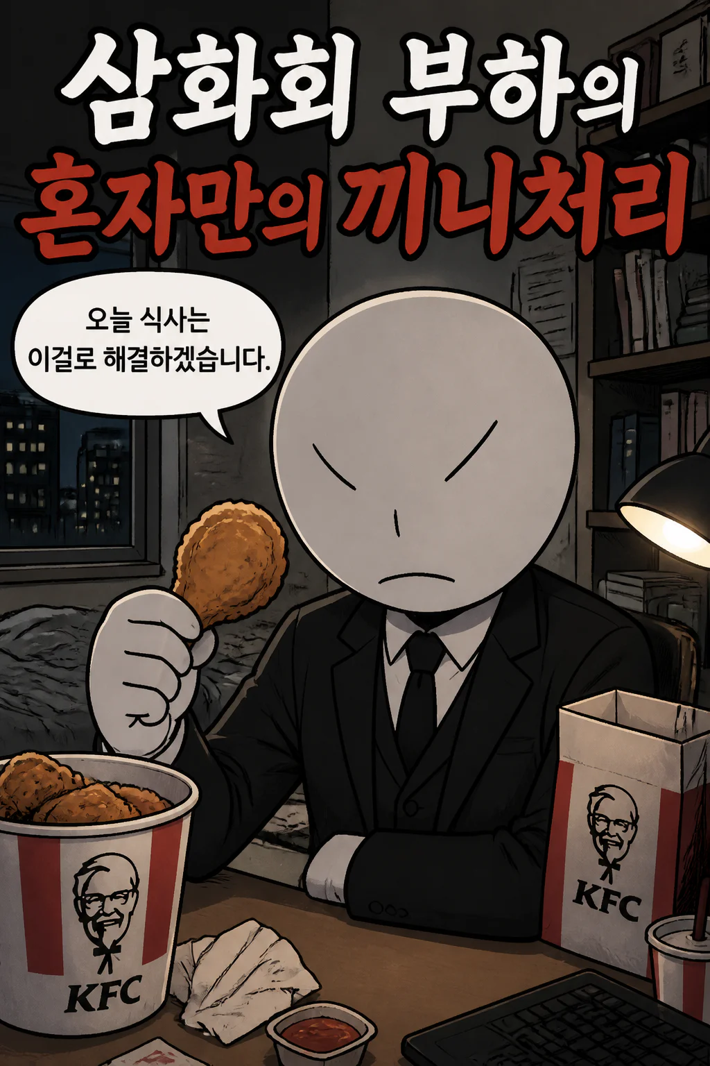 삼화회 부하의 혼자만의 끼니처리 오리지널 치킨