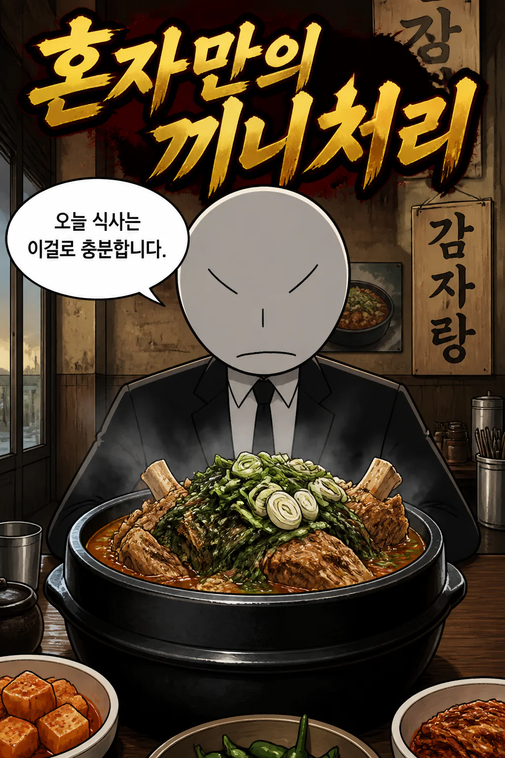 삼화회 부하의 혼자만의 끼니처리 대용량 감자탕