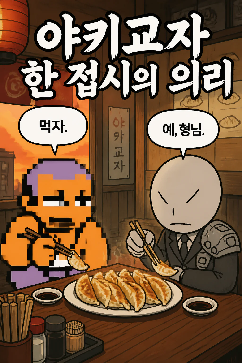 유키오 형님과 함께 일본식 야키교자
