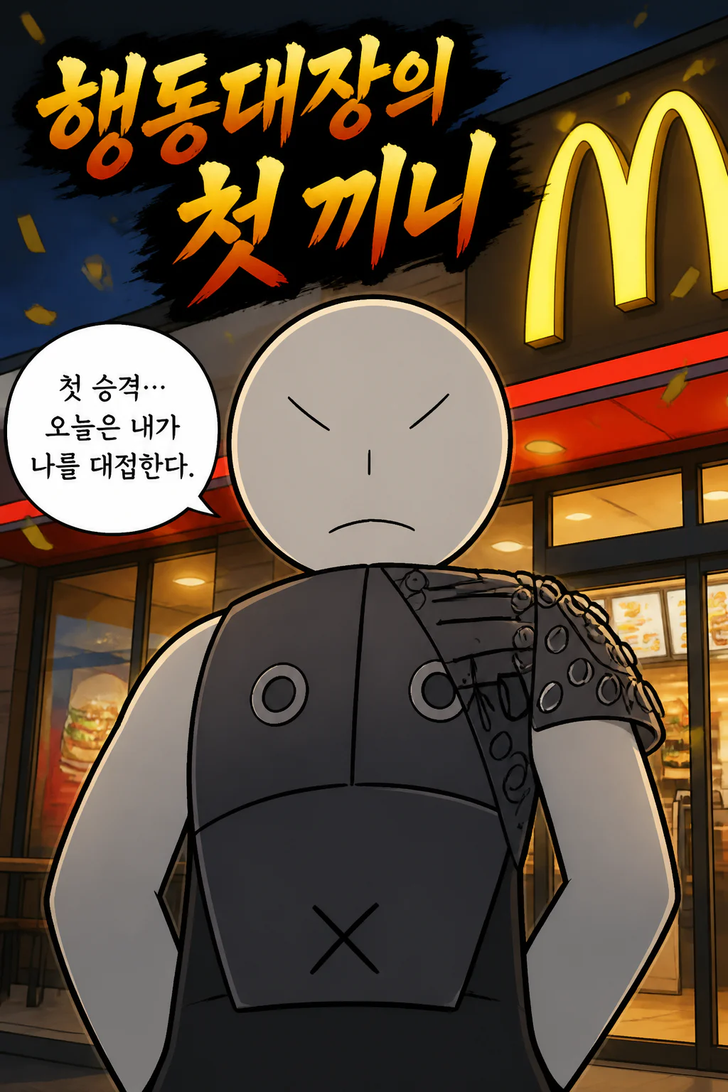 삼화회 부하 혼자만의 끼니처리 행동대장으로 첫 승격된 이후 일본 맥도날드의 더블 빅맥 세트