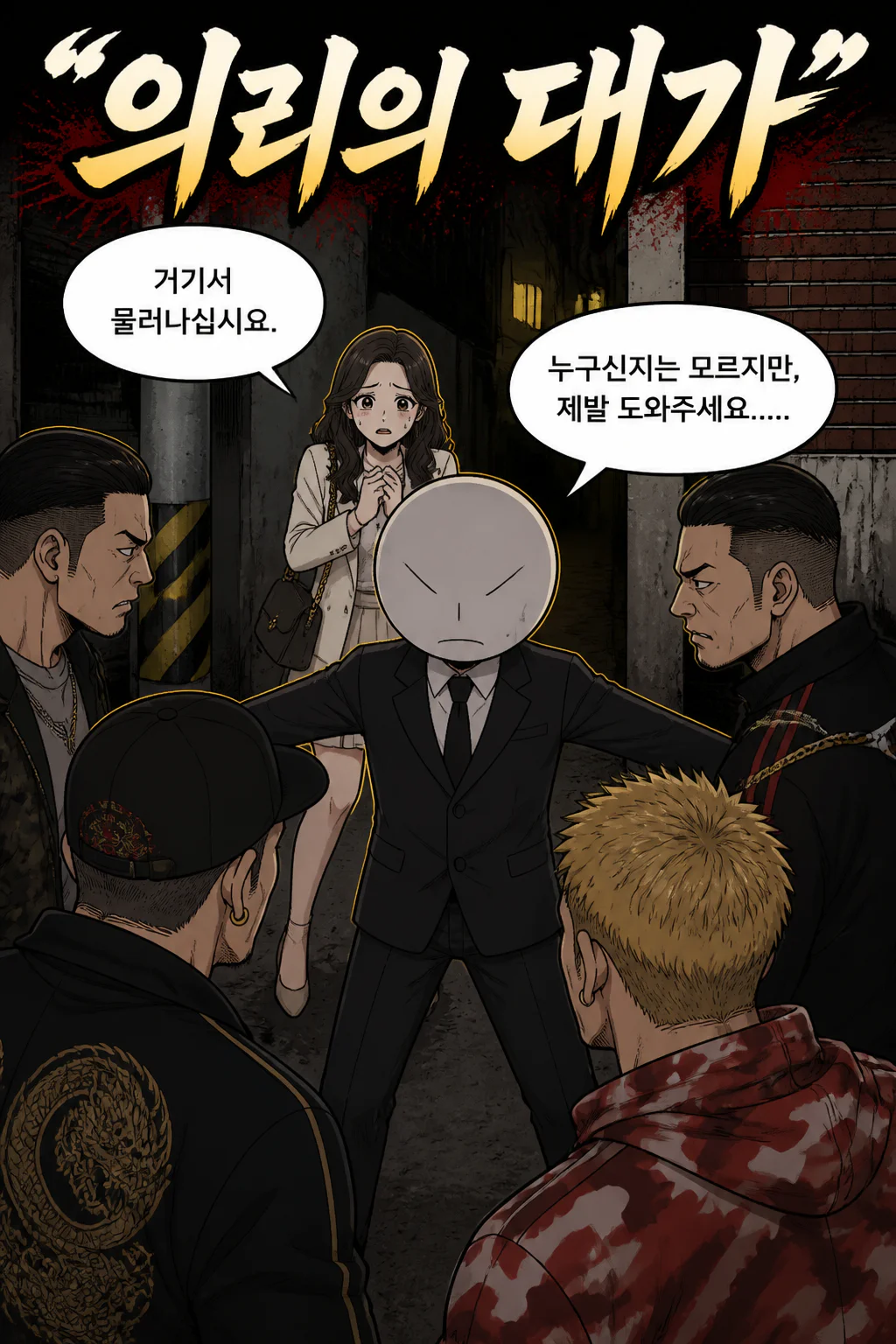 삼화회 부하가 불량 양아치들에게 둘러싸인 삼화회와 동맹을 맺은 야쿠자 조직 두목의 딸을 도와주다