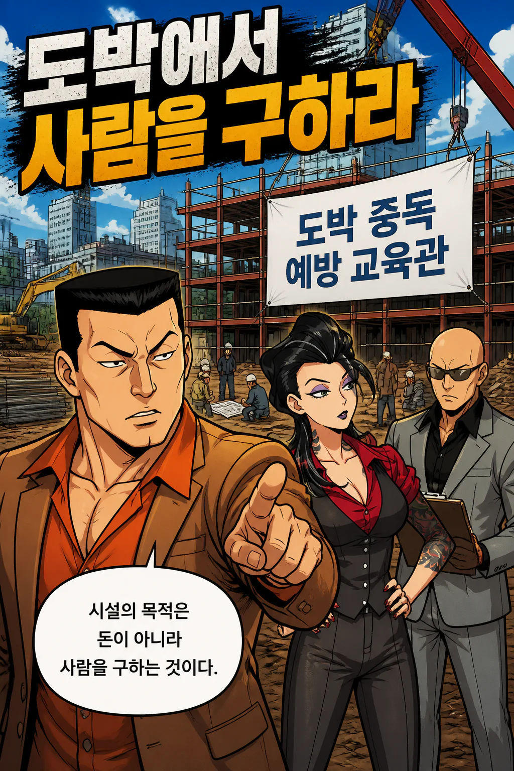 사부가 카지노에서 도박에 빠져 인생이 파탄당할 우려가 사람들을 구제해주는 도박 중독 방지 교육 시설을 설치하다
