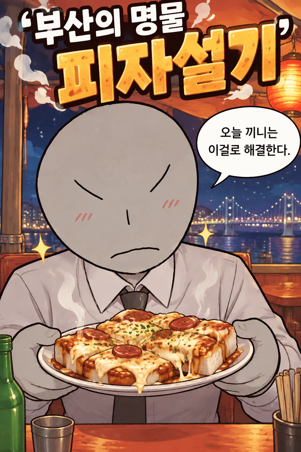 삼화회 부하 혼자만의 끼니 처리 부산의 명물 피자설기