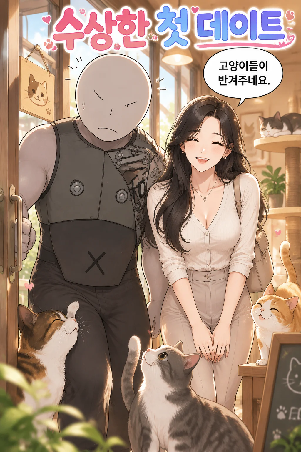 도청당한 고양이 카페에서의 데이트