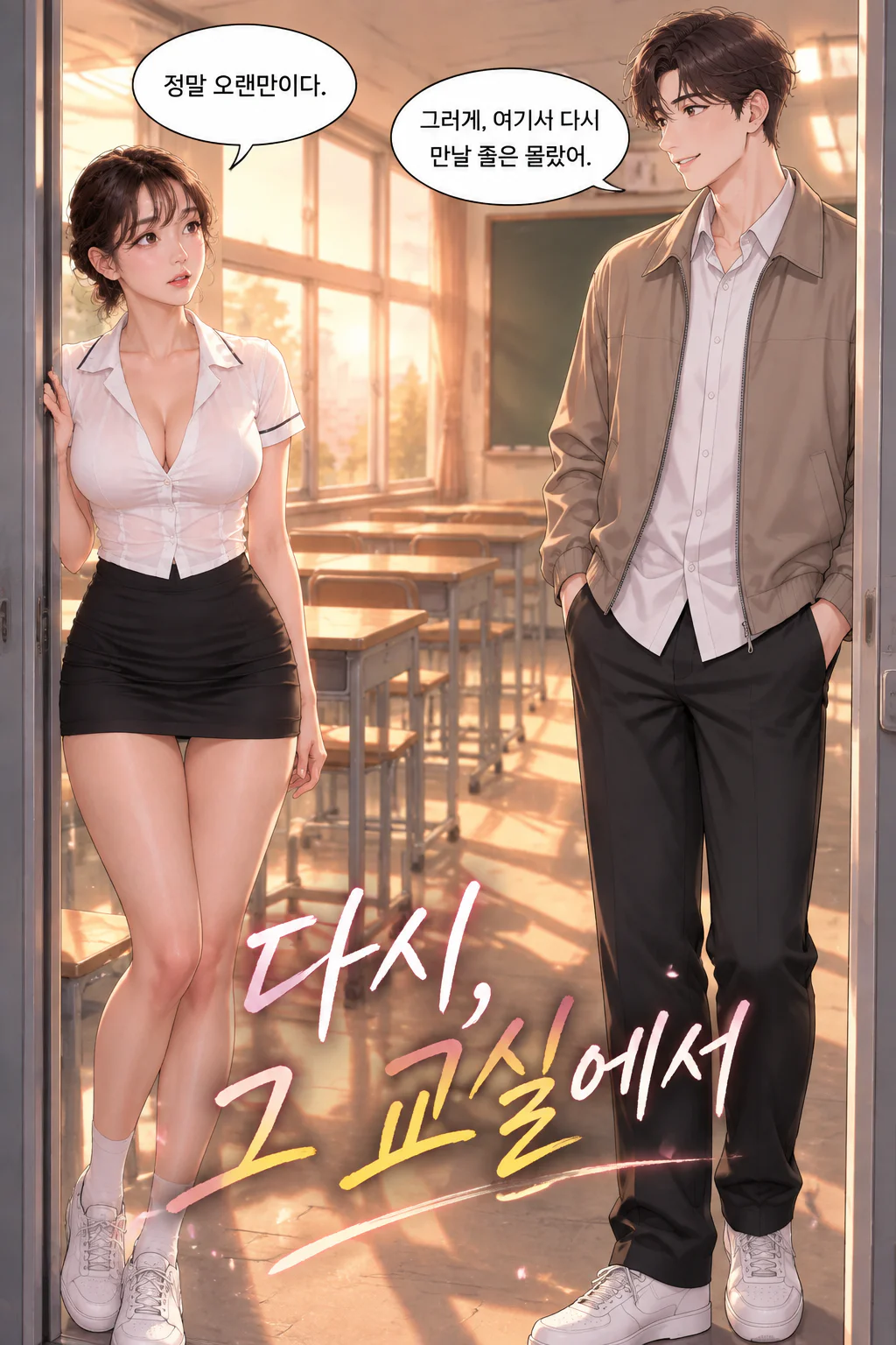박교정과 송태호는 23살 성인 동창이다. 오랜만에 예전에 다니던 학교 교