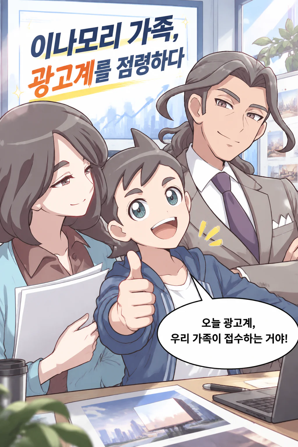 이나모리 가족 광고계를 점령하다