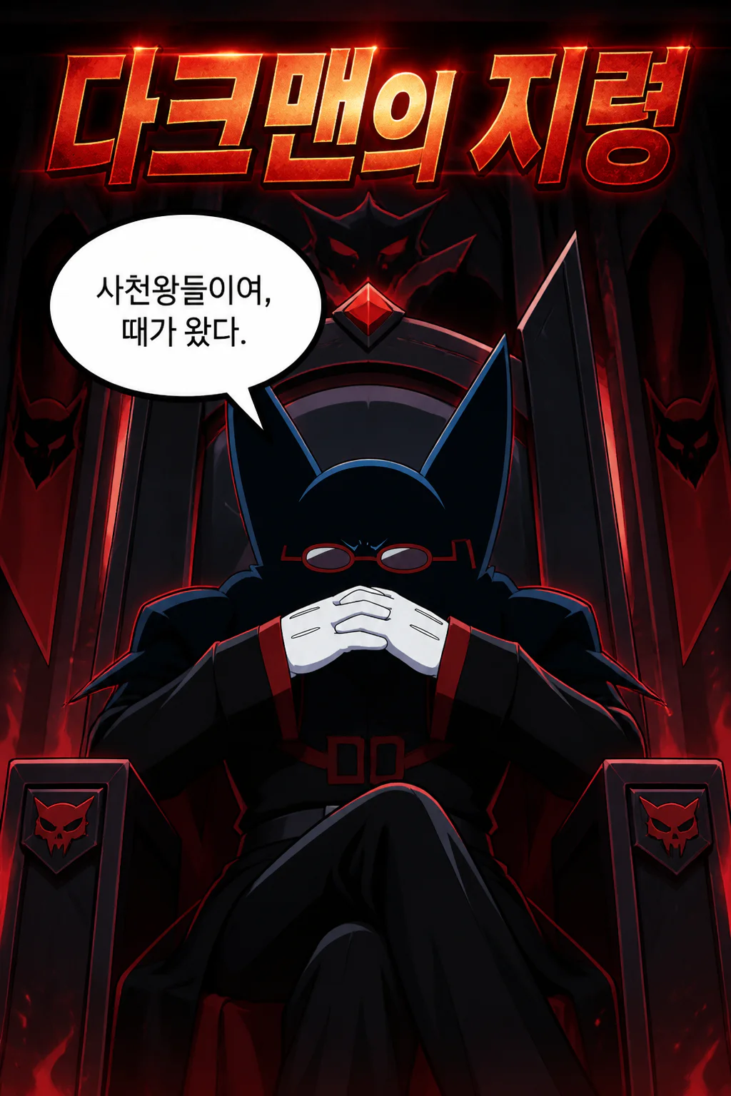 다크맨 사천왕에게 명령을 내리다
