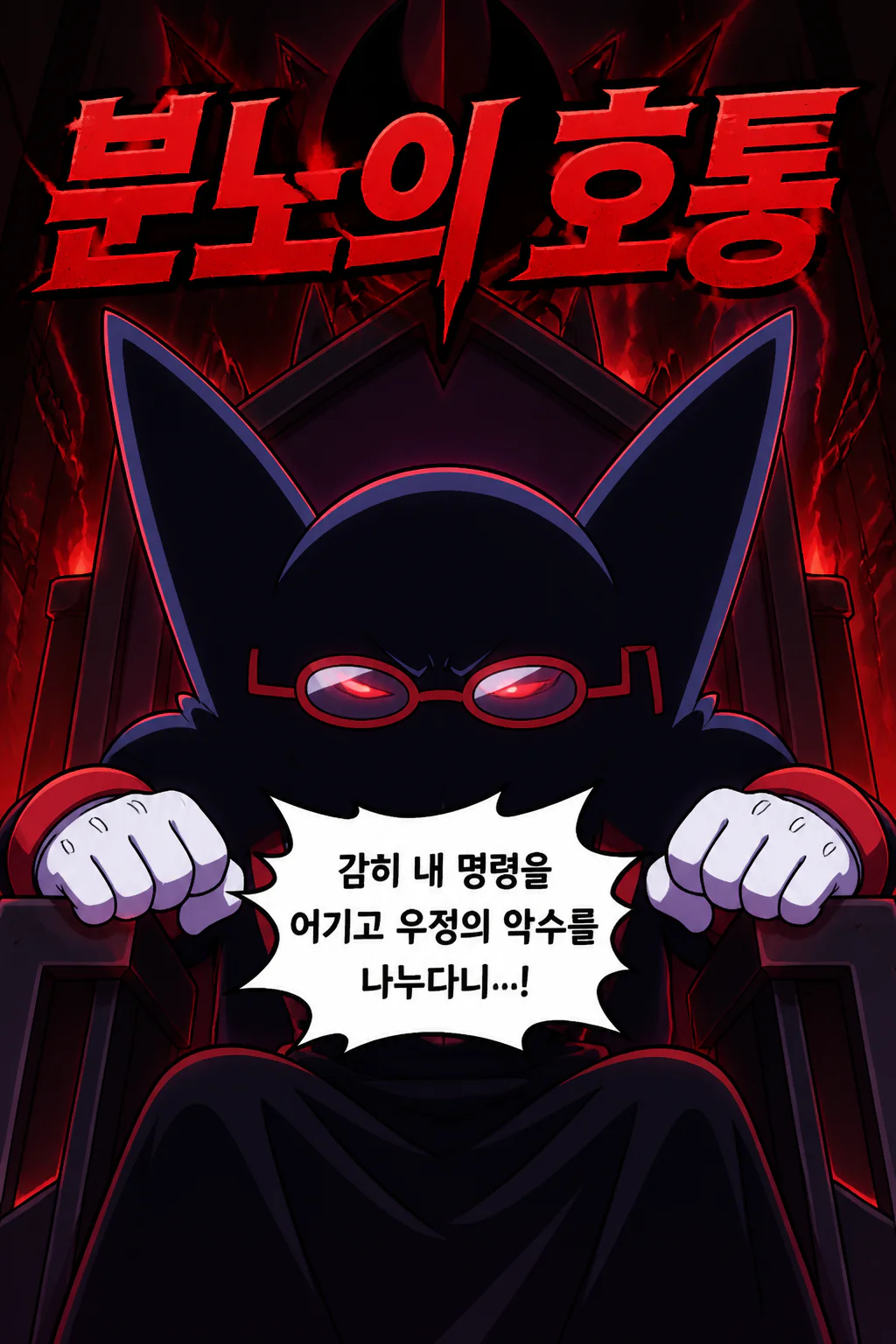 다크맨 사천왕을 질책하다