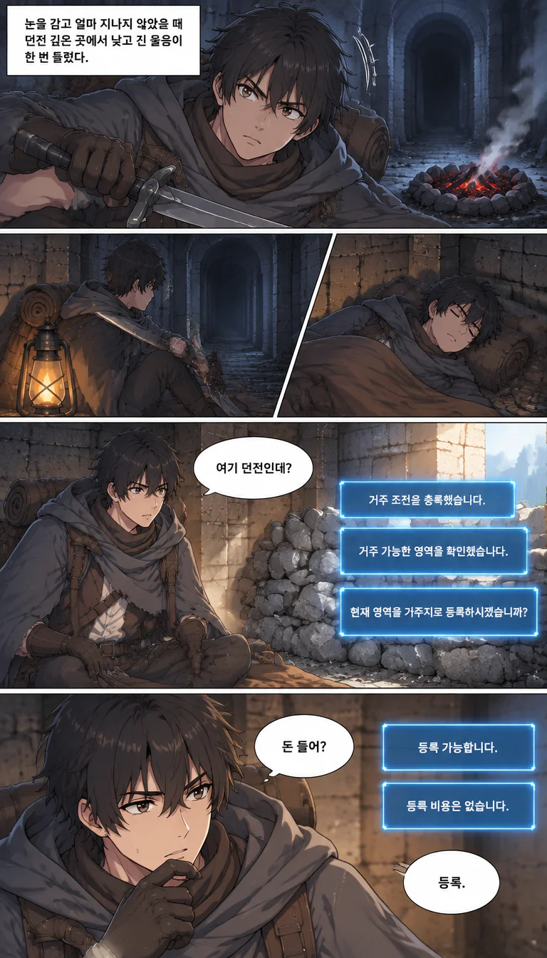 던전에서 노숙했더니 내 집이 됐다 1화