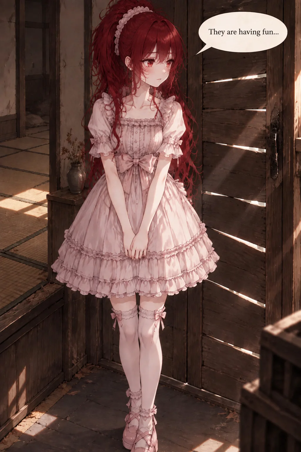 red doll of shadows
