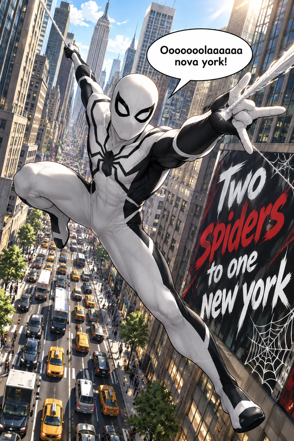 Two spiders to one new york
