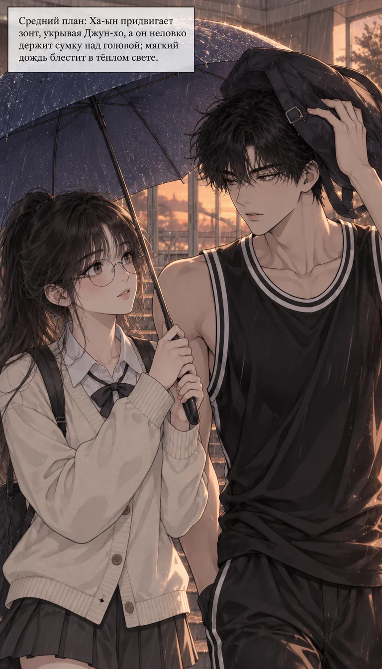 Use both uploaded characters (the girl H