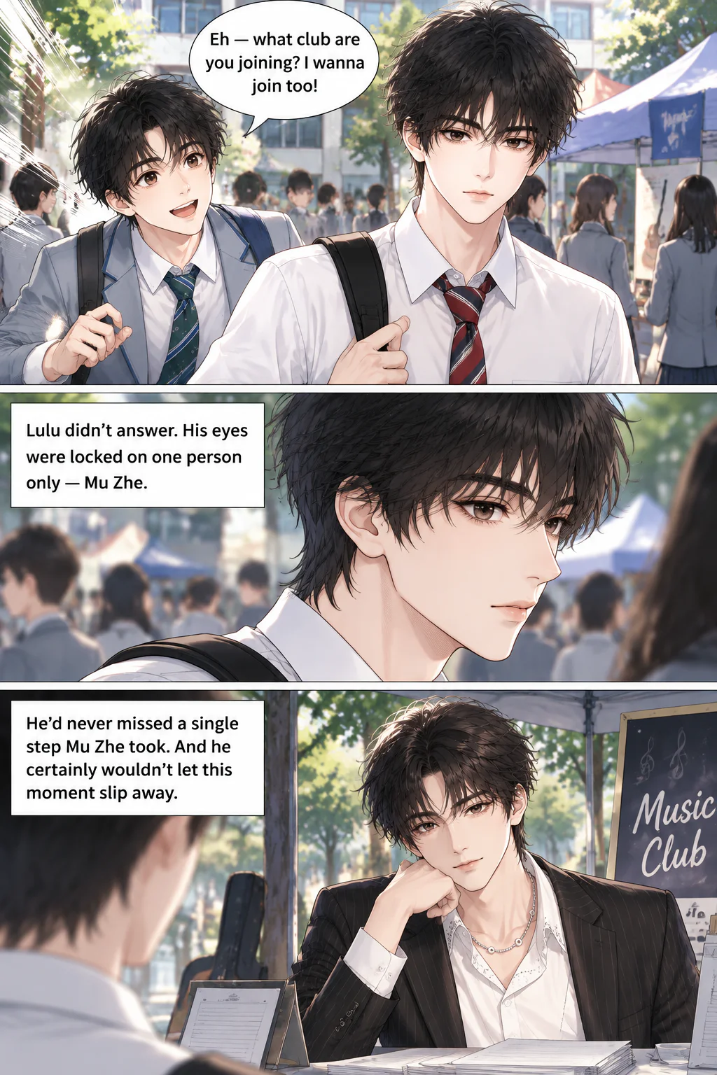 Characters: Ah Fei, Lulu / Lu Ya, Mu Zhe