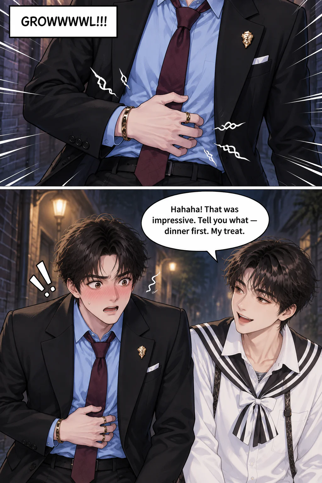 SCENE 4 — Dinner First PANEL # VISUAL D