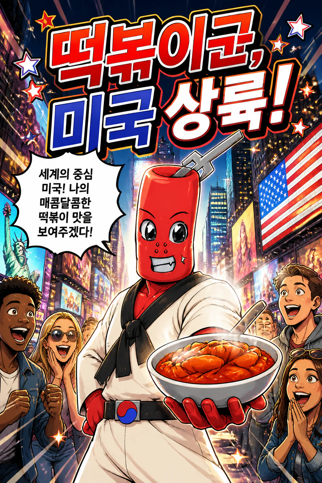 떡볶이군 미국 상륙