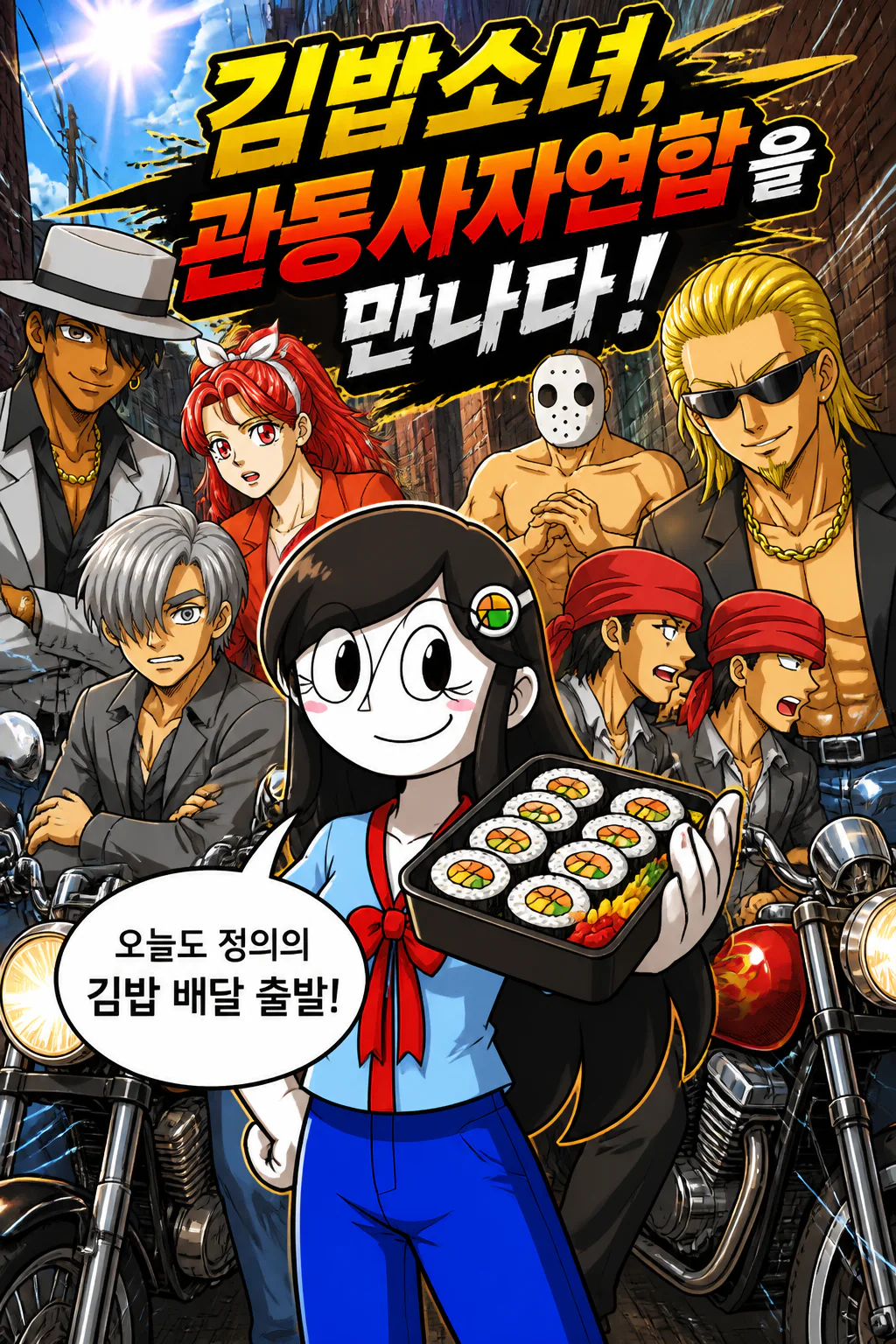 김밥소녀 관동사자연합을 만나다