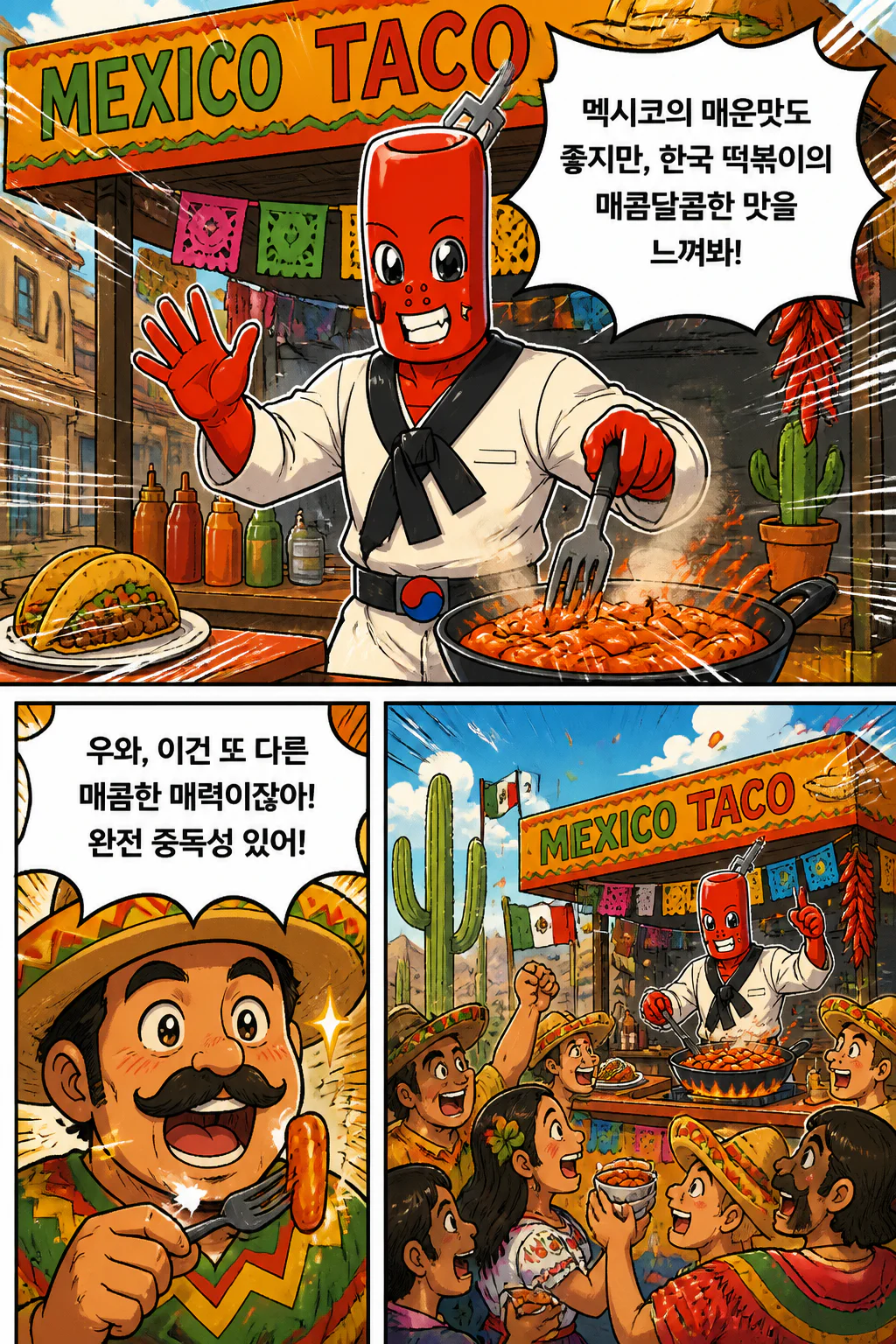 떡볶이군 멕시코,캐나다,남미,카리브해를 사로잡다