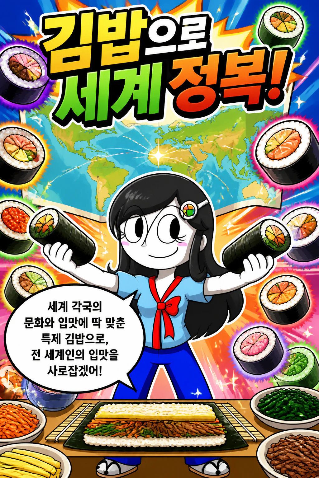 김밥소녀의 김밥으로 세계 정복