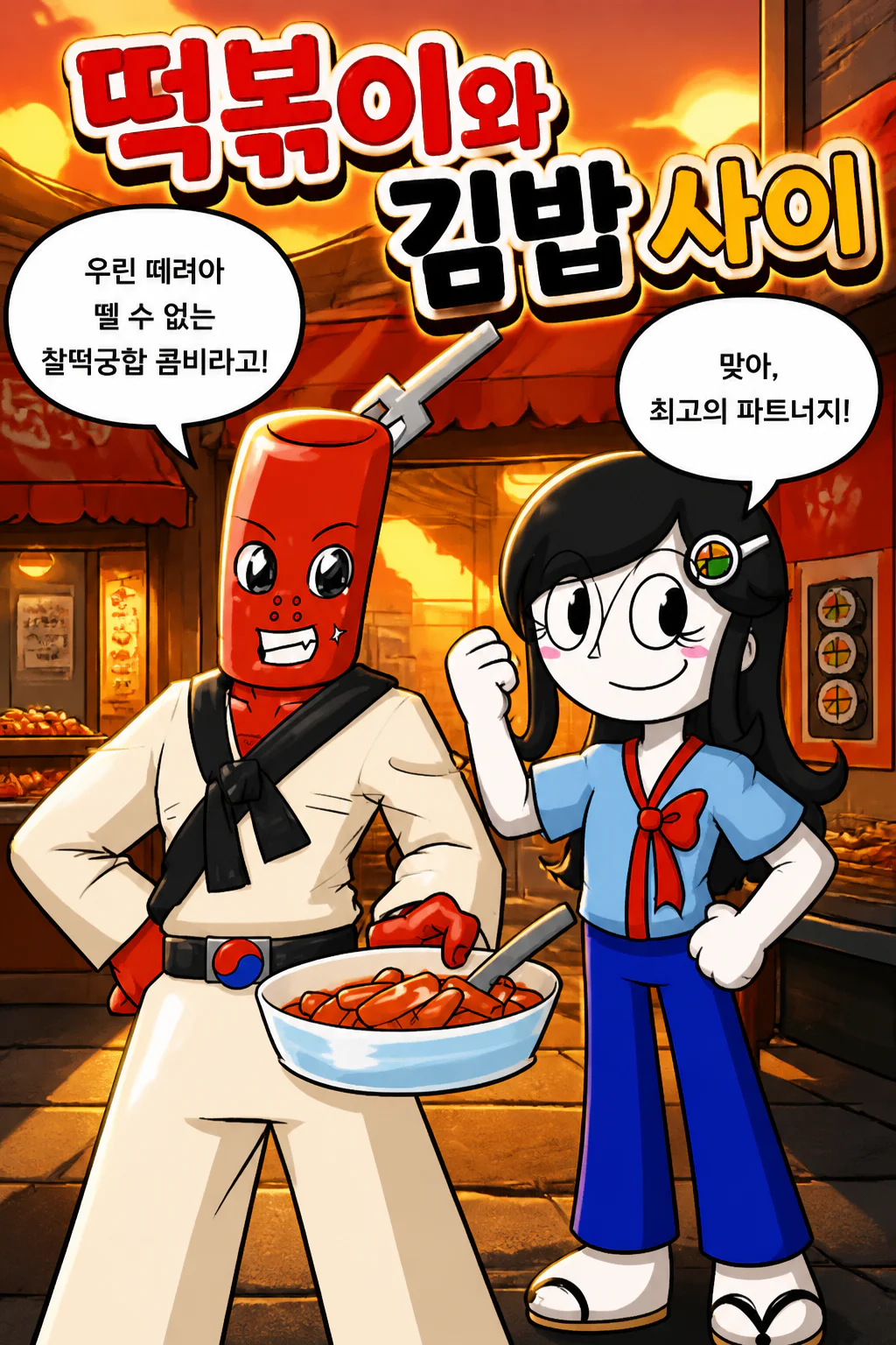 떡볶이군과 김밥소녀 친구 이상 연인 미만