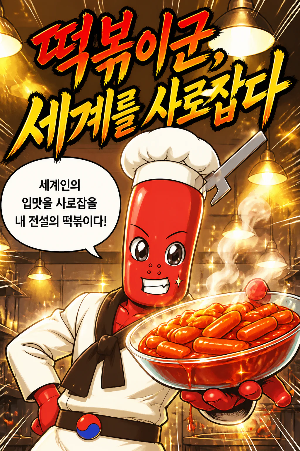 떡볶이군 세계를 정평한 후 귀환하다