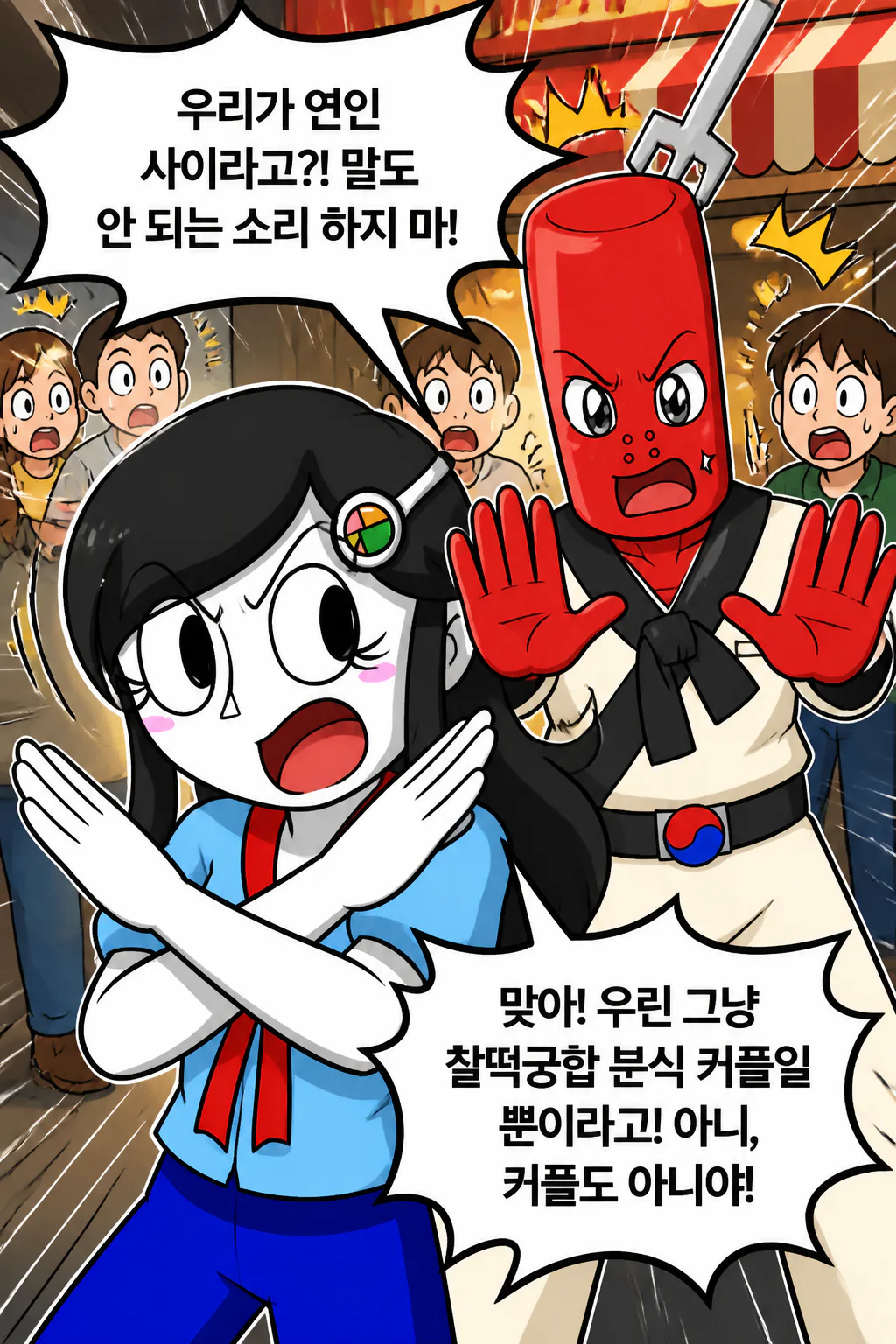 떡볶이군과 김밥소녀 우리는 절대로 연인이 아니야!