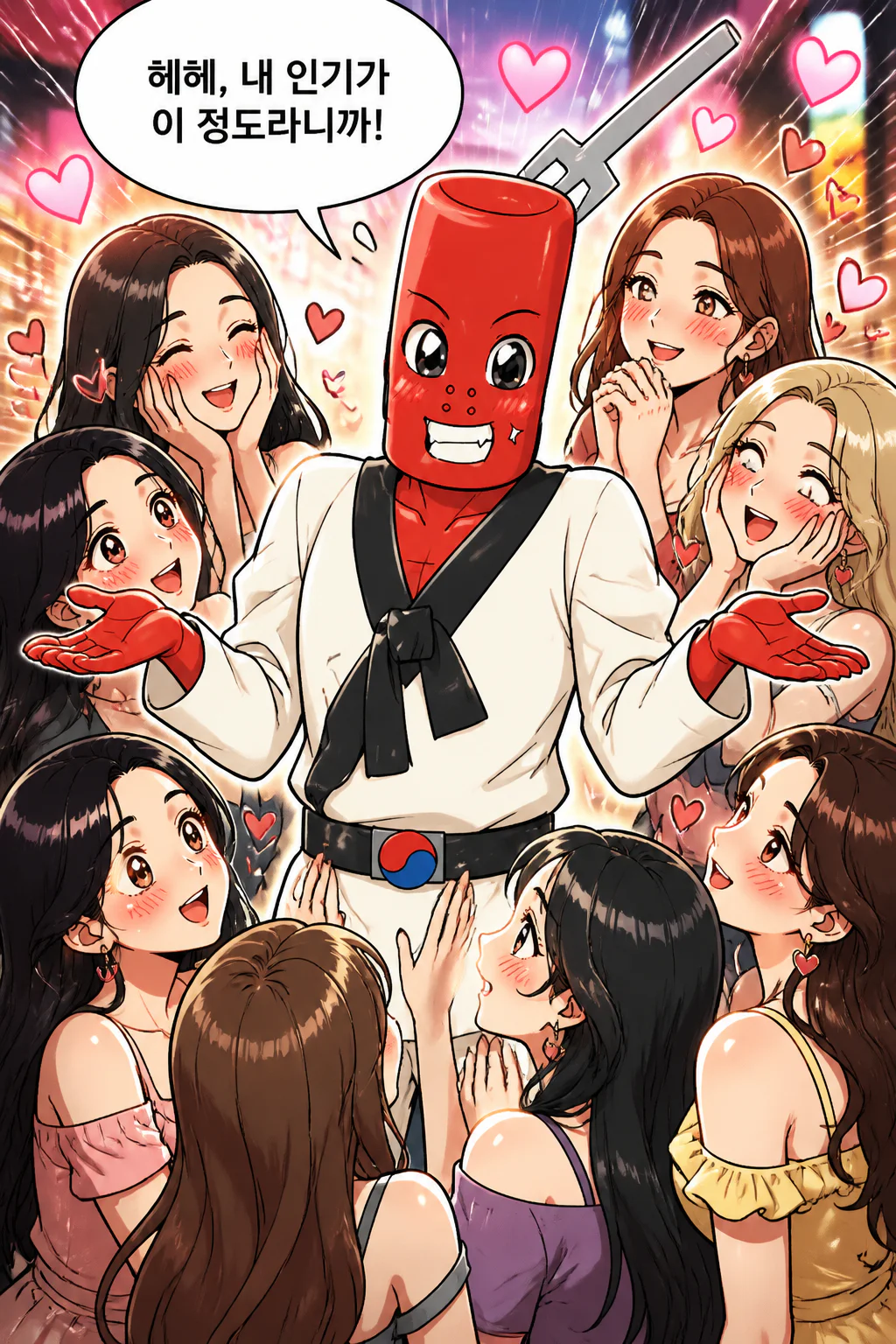 떡볶이군과 김밥소녀 서로간의 질투심