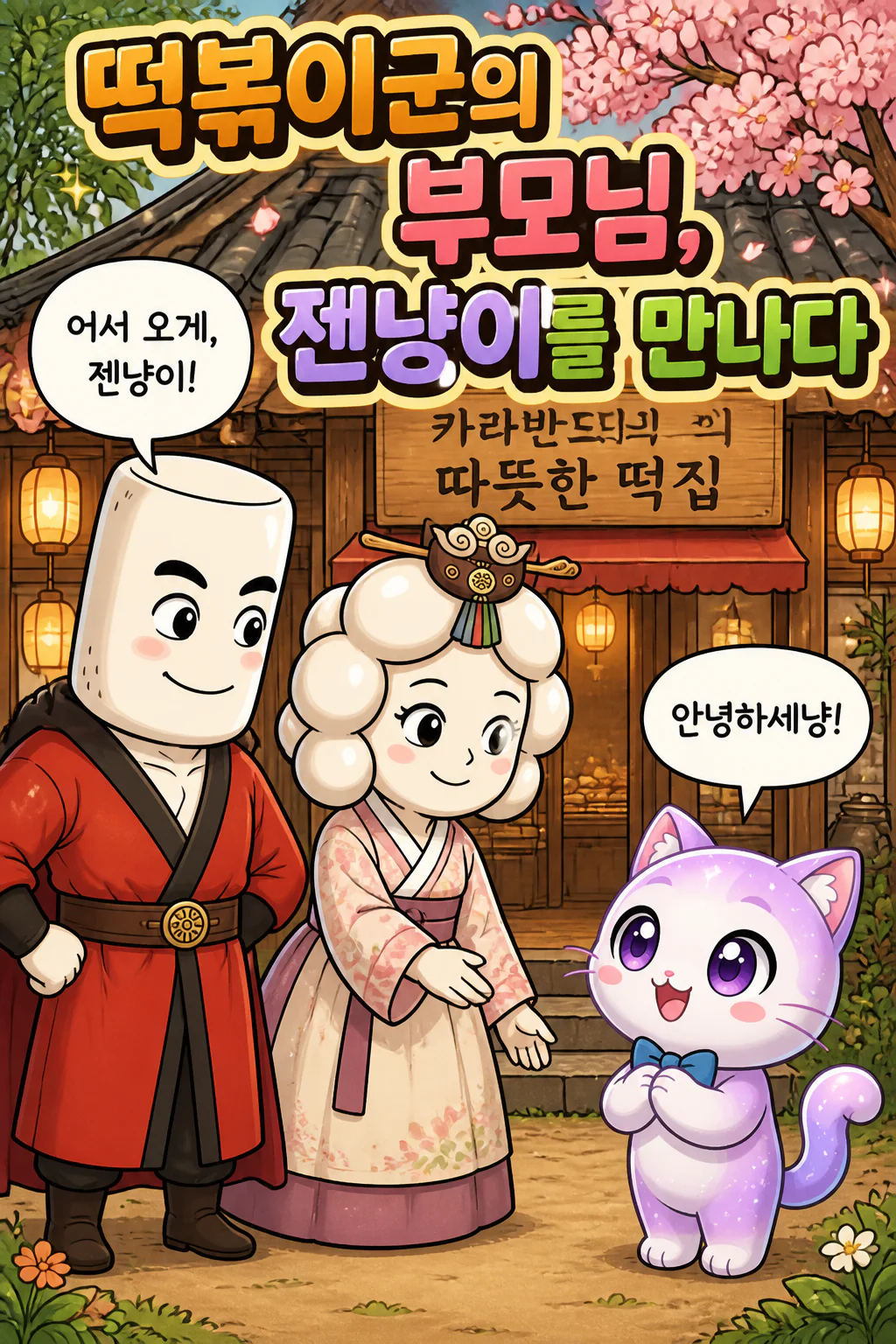 떡볶이군의 부모님 젠냥이를 만나다