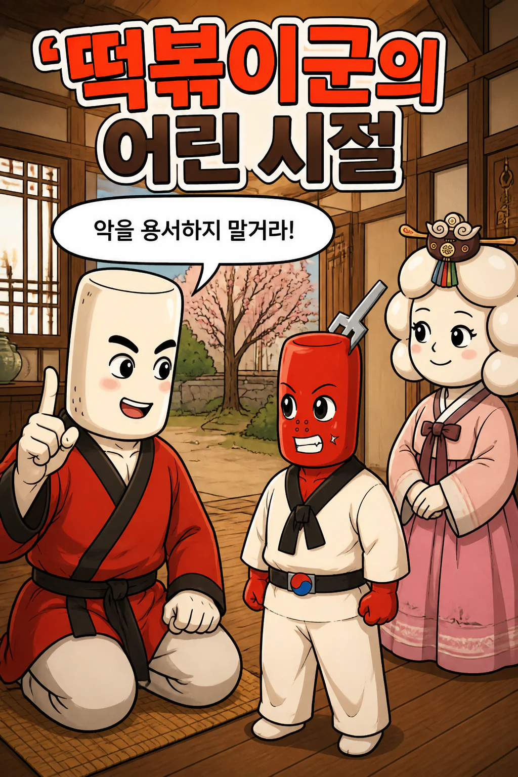 떡볶이군 아버지의 가르침과 어머니의 요리를 전수받다