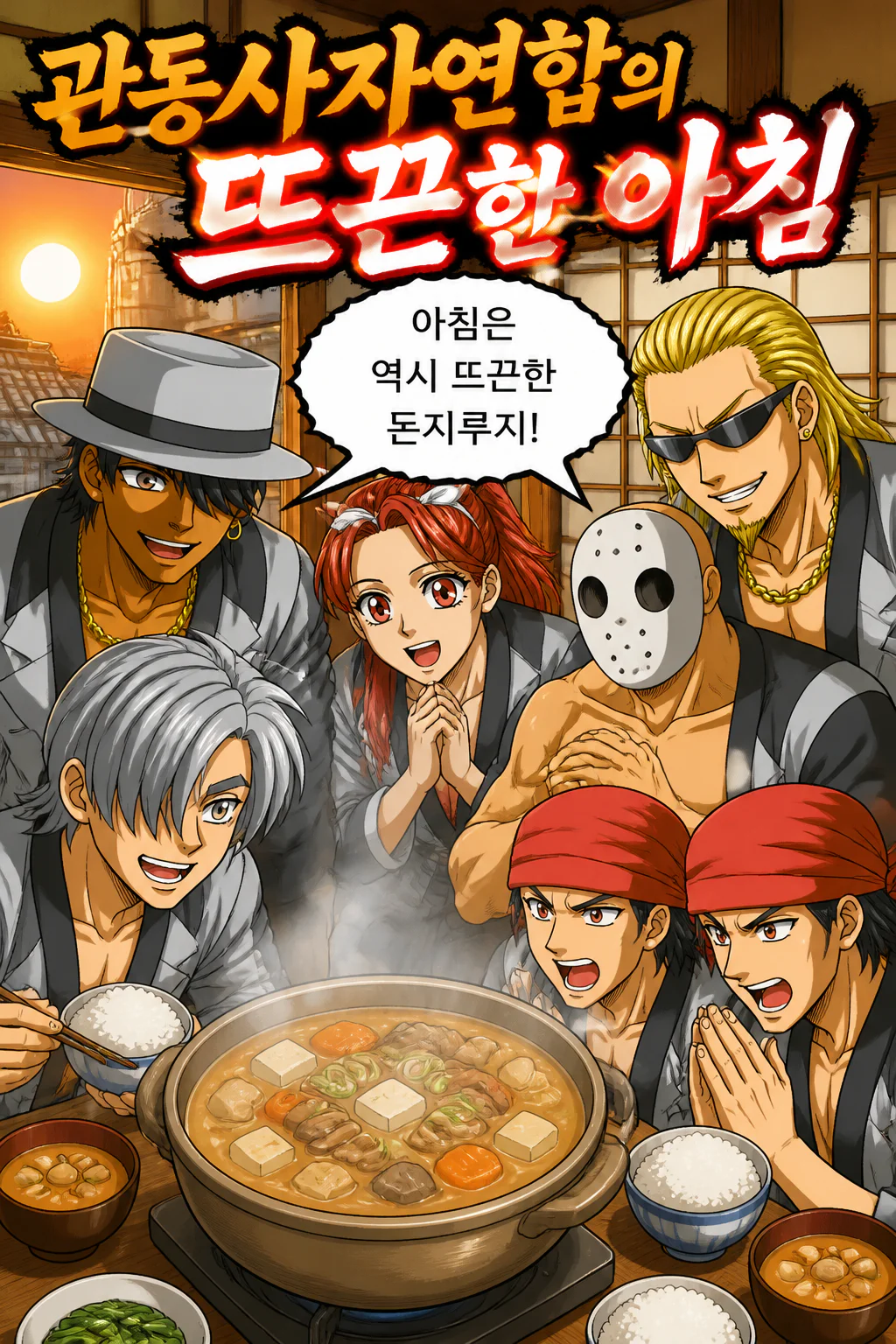 관동사자연합의 뜨끈한 아침식사