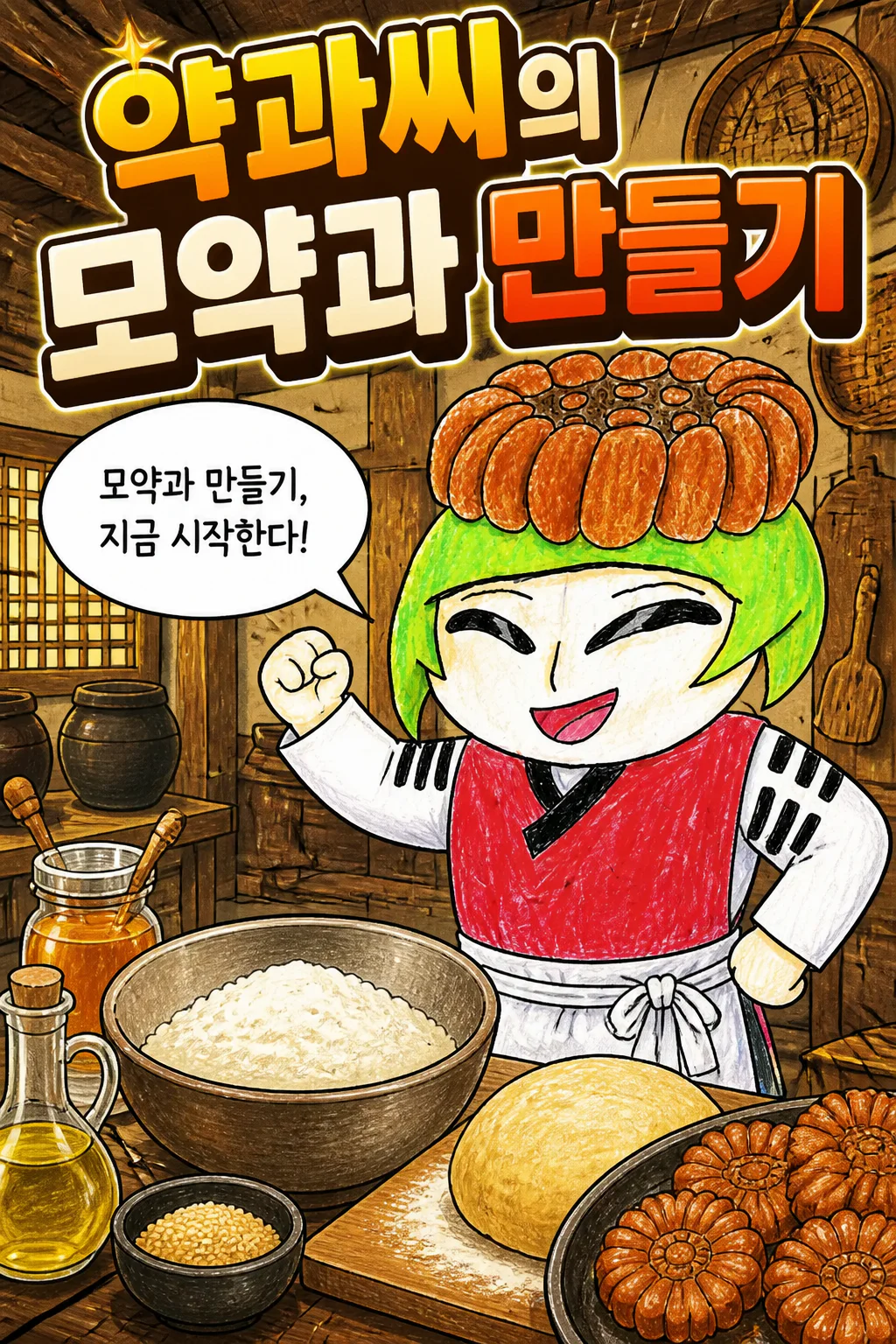 약과씨 모약과를 만들다